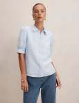 Finley Trim Detail Blouse - 18 Icicle