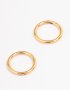 Goldair Gold Plated Surgical Steel Fine Sleeper Earrings 6MM