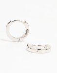 Waterproof Stainless Steel Thin Clicker Earrings - Onesize