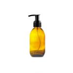 50ML Amber Glass Generic Bottle With Pump Dispenser - Black 28 410