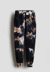 Patterned Joggers - Dark Blue Tie-dye