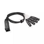 Cat Snake Splitter 4X Xlr Female With Ethercon RF45
