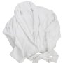 Club Classique Bamboo Bathrobes 400GSM - Various Sizes - White & Stone - Lge / White