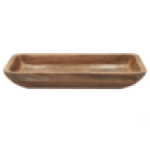 Wood Serving Platter With Handle 58 X 25CM