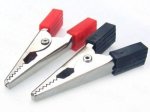 Crocodile Clips – Set: Red black
