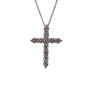 Lab Grown Diamond 9CT White Gold Cross Pendant - Large