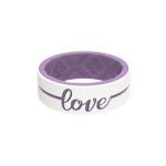 Eternal Love Silicone Rings - White lilac 9
