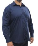 Mens Long Sleeve Work Shirt - 8XL Navy