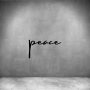 Peace - L 450MM / Matt Silver / Font 1
