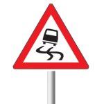 Slippery Road Traffic Sign W333