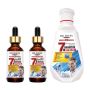 3 Pack- 7 Effects Anti-hair Loss Shampoo 450ML&HAIR Growth Oil 60ML