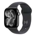 Apple Watch Series 11 Gps + Cellular 42MM Jet Black Aluminium Case With Black Sport Band S m MF834AF A