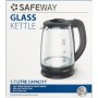 Safeway Cordless Glass Kettle Black 1.7L