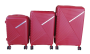 Unbreakable Hard-shell Pp Luggage Set With Tsa Lock Red - Set Of 3