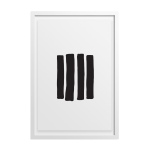 Linings Art Print - A3 297 X 420MM Framed - White Frame