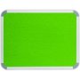 Parrot Felt Info Board With Aluminium Frame 600 X 450MM Lime Green