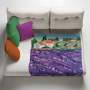 Lavender Fields Light Weight Fleece Blanket By Yolande Smith