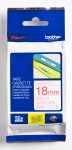 Brother TZ-242 18MM X 8M Red On White Laminated Tape