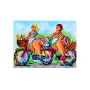 Diamond Painting Diy Kit Full Drill 40X30CM- Lifestyle: Riding Bicycle