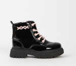 Chunky Ankle Boot - 3 Kids Pink