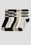 7-PACK Socks - Light Khaki Green weekdays