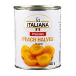 La Italiana Premium Peach Halves In Syrup 820GR