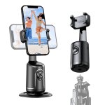 Auto Face Tracking Tripod No App Required 360 Rotation Face Body Phone Mount Smart Shooting Phone Tracking Holder For Vlog Live