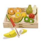 Boy And Girl Cutting Fruit Crate
