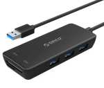 Orico 3 Port USB3.0 Hub With Tf And Sd Card Reader - Black