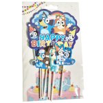 Bluey Happy Birthday Cake Topper Cardboard Set