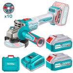 Total Tools Grinder Angle Cordless 20V 115MM With Accessories