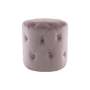 Dusty Pink Velvet Ottoman