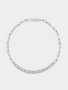 Sterling Silver 0.25CT Lab Grown Diamond Chain Link Tennis Bracelet