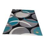 Smte 200CM By 150CM Modern 3D Geometric Design Area Rug A18 With Smte Keyring With Keychain