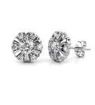 DESTINY Sun Petal Earrings With Crystals From Swarovski
