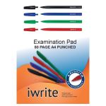 - Exam Pads 80 Sheet Feint & Margin Punched Pack Of 10