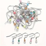 50PCS Stainless Steel Hook Earrings With Drop Semi-finished Earrings Accessories