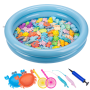 Kids Magnetic Fishing Set With Inflatable Pool Magnet Fishing Toy Kit Gifts