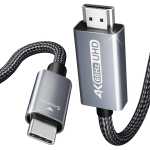 Usb-c Male To HDMI Male 1.8M Cable With Nickle-plated Connectors And Supports Resolution Up To 4K@60HZ - Grey Colour