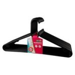 Clothes Hangers - Bpa Free Plastic - Black - 20 Piece - 2 Pack