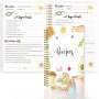 Customizable A5 Recipe Book - 14.73CM X 21.84CM Personalized Cookbook With Spiral Binding Holds Up To 104 Recipes