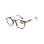 Reading Glasses Eyeware With Pouch Black & Blue Frame 2.00