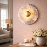 Calypso Marble And Gold Wall Light