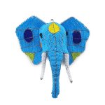 MINI Colourful Beaded Elephant Head