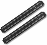 Magnetic Knife Holder Set Of 2 Carbon Steel Organizer Kitchen Rack