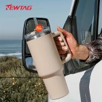 New Tag 1PC 40OZ 1200ML Stainless Steel Insulation Water Cup Large Capacity Leakproof Water Bottle Suitable For Outdoor Fitness