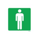 Tower "mens Toilet" Signage 150X150MM