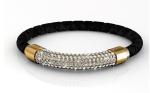 DESTINY Lush Bracelet-black gold Embellished With Swarovski Crystals