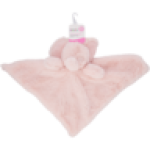 Basics Pink Elephant Comfort Teddy Blanket