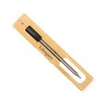 Lifespace Bluetooth Thermometer On Wood Charging Base - Single Probe